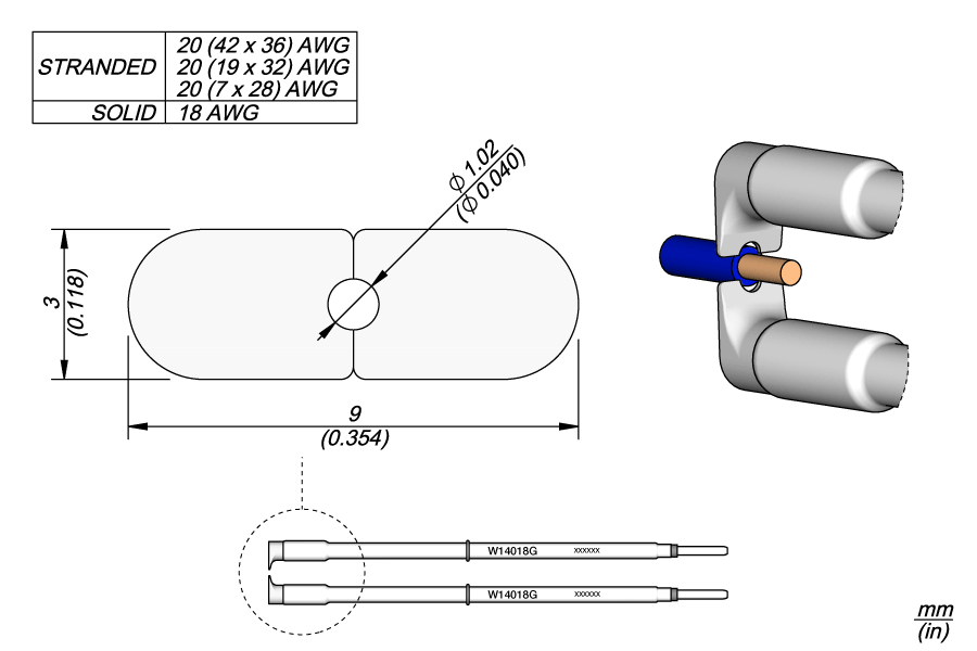 W14018G - 18G Cartridges Ø 1.02mm